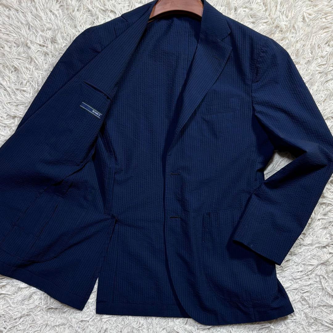 すだち様　BEAMS F テーラードジャケット　アンコン　シアサッカー　シルク混