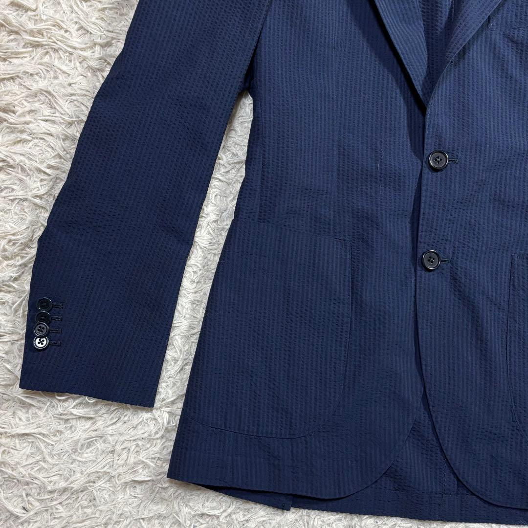 すだち様　BEAMS F テーラードジャケット　アンコン　シアサッカー　シルク混