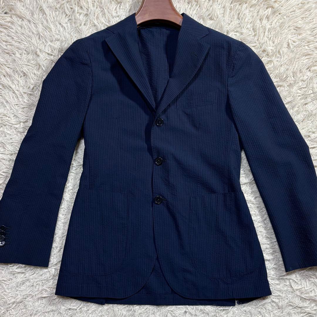 すだち様　BEAMS F テーラードジャケット　アンコン　シアサッカー　シルク混