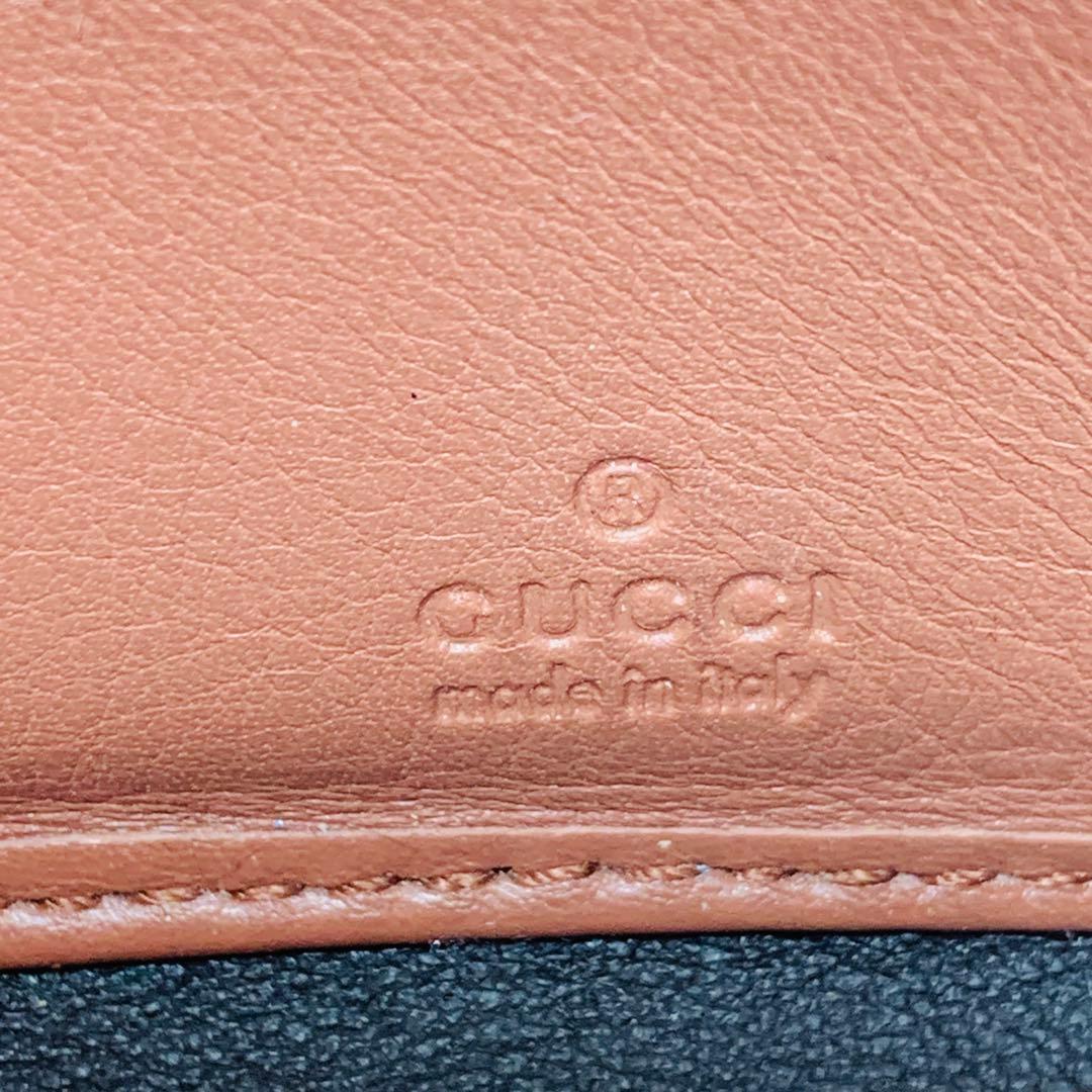 ⭐️GUCCI 長財布　グッチシマレザーゴールドプレート　ブラウン