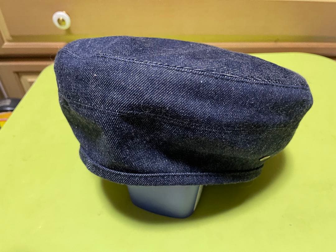 Hermes エルメス　デニム ベレー帽