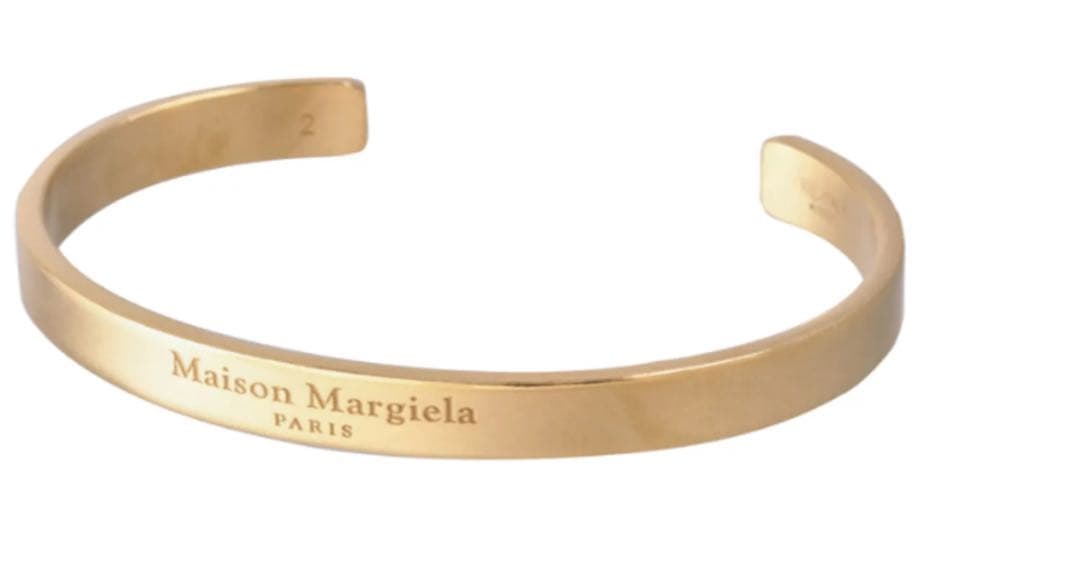 【新品・未使用】 Maison Margiela ゴールドバングル サイズ2