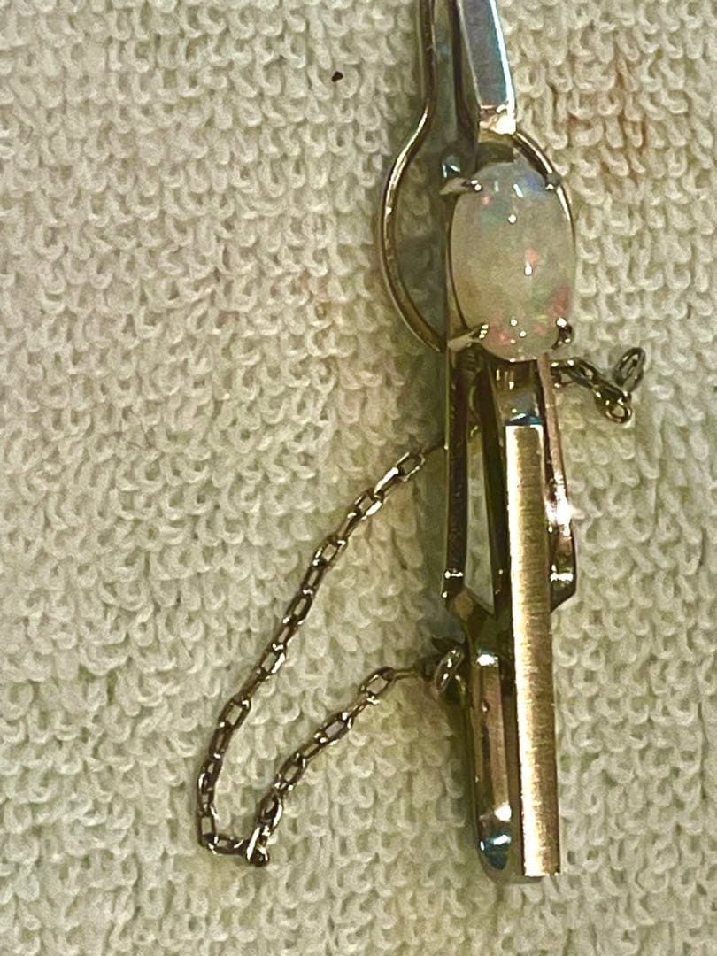 K14 wgオーストラリアオパール ネクタイピン