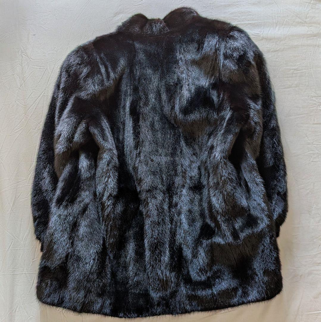 高級ミンクコート COFA認定 本毛皮 上品艶 女優襟