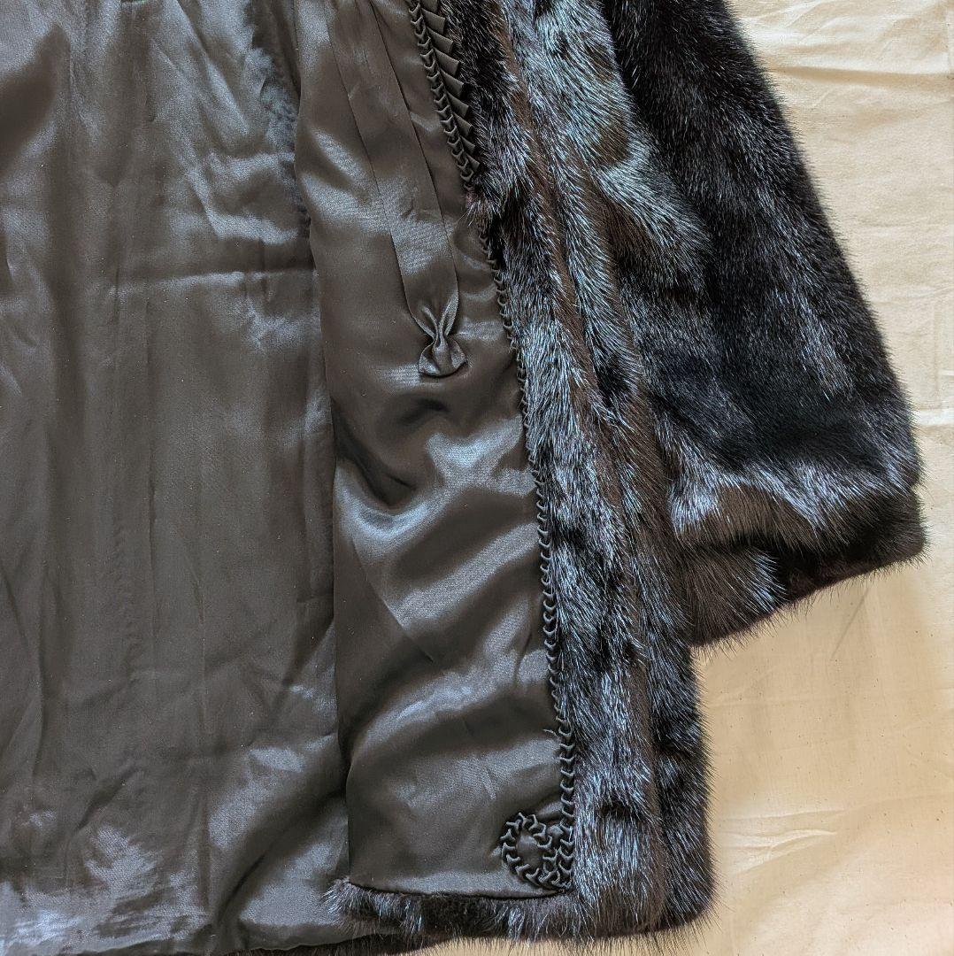 高級ミンクコート COFA認定 本毛皮 上品艶 女優襟