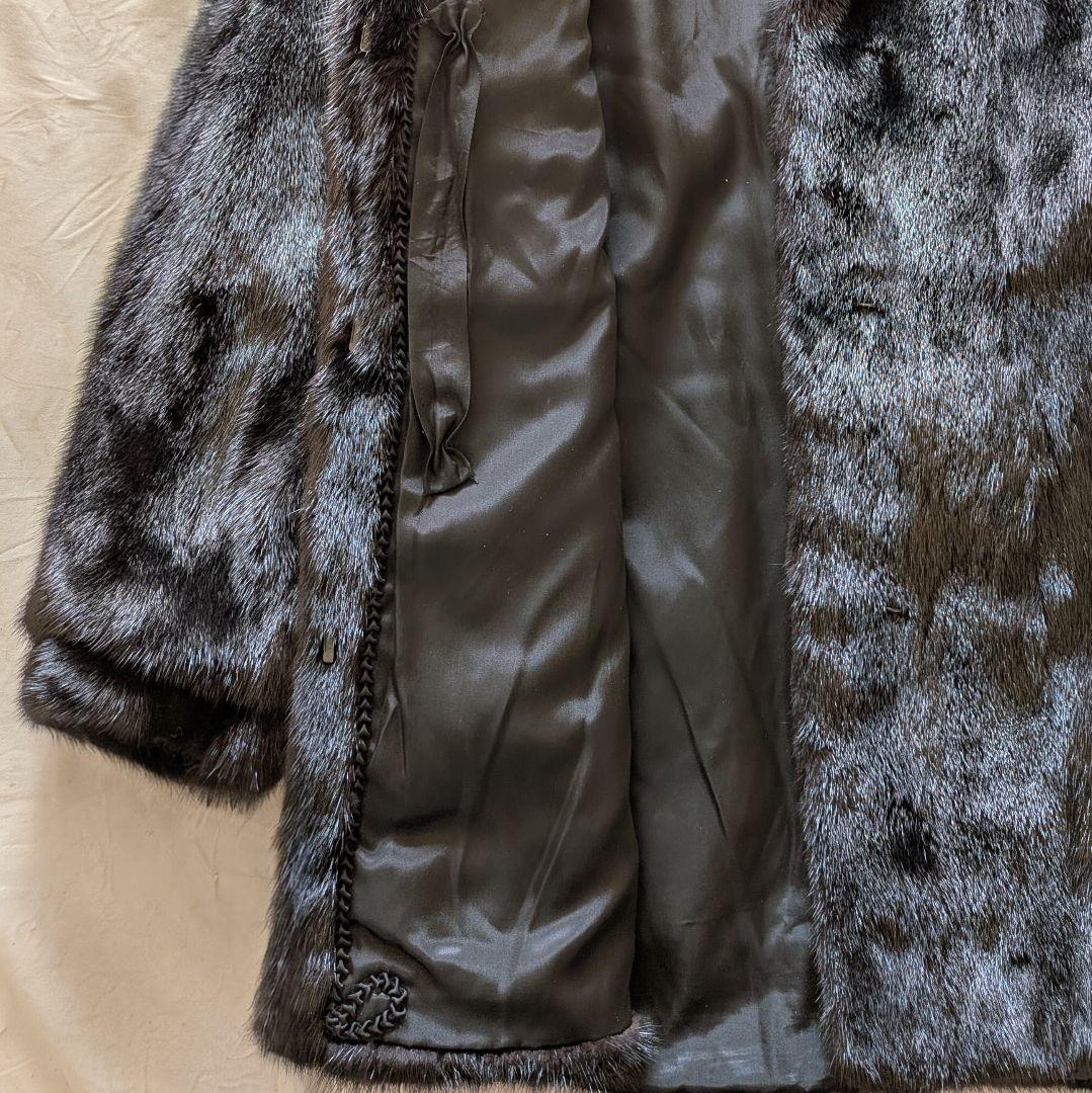 高級ミンクコート COFA認定 本毛皮 上品艶 女優襟