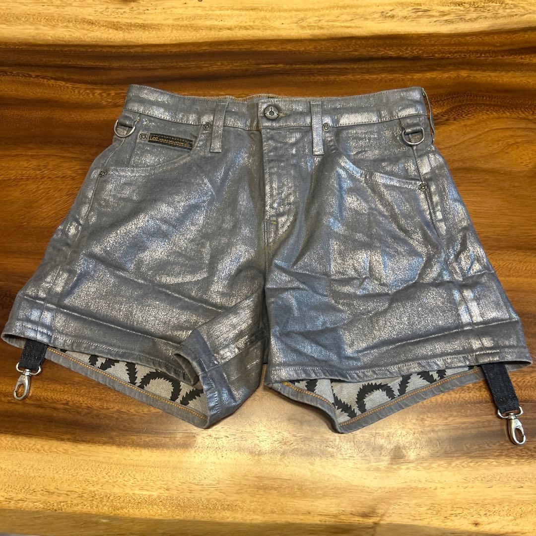 Vivienne Westwood Leeコラボデニムショートパンツ シルバー