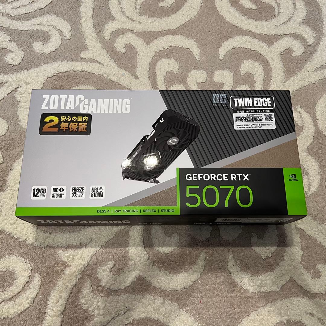 【未開封・新品】ZOTAC RTX5070 ZT-B50700H-10P