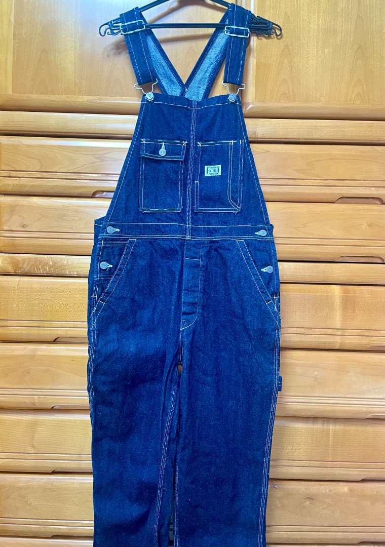 フラットヘッド　デニムオーバーオール　美品