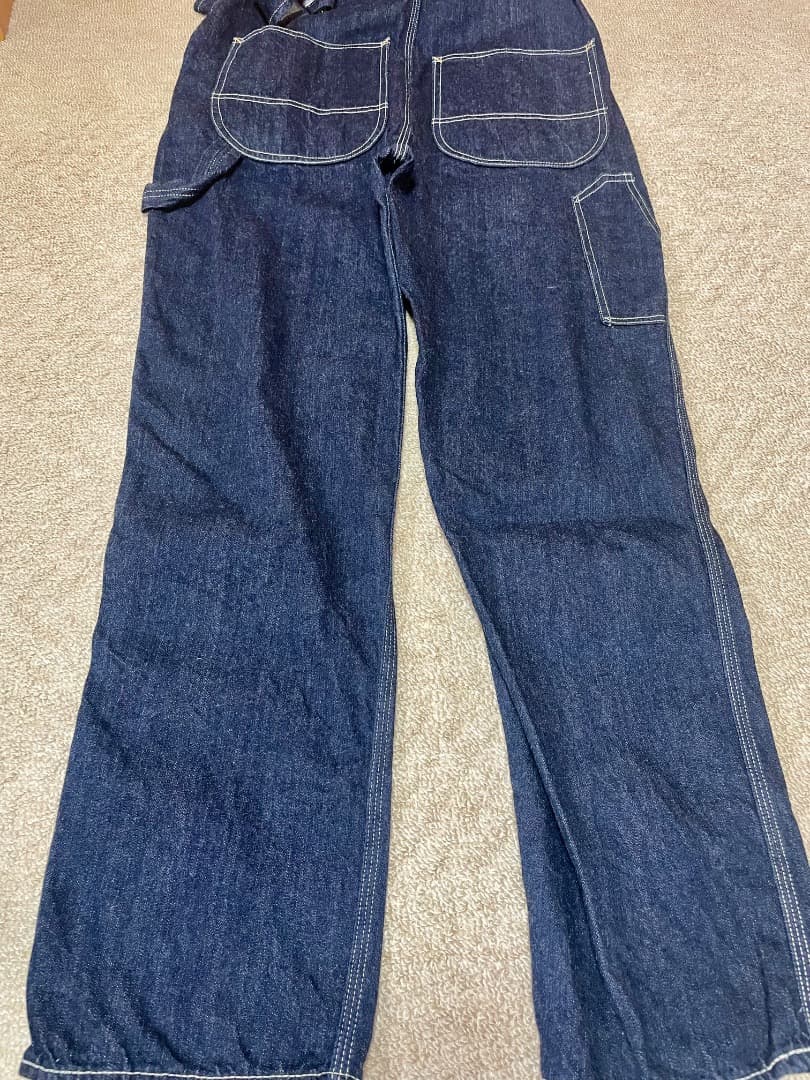 フラットヘッド　デニムオーバーオール　美品