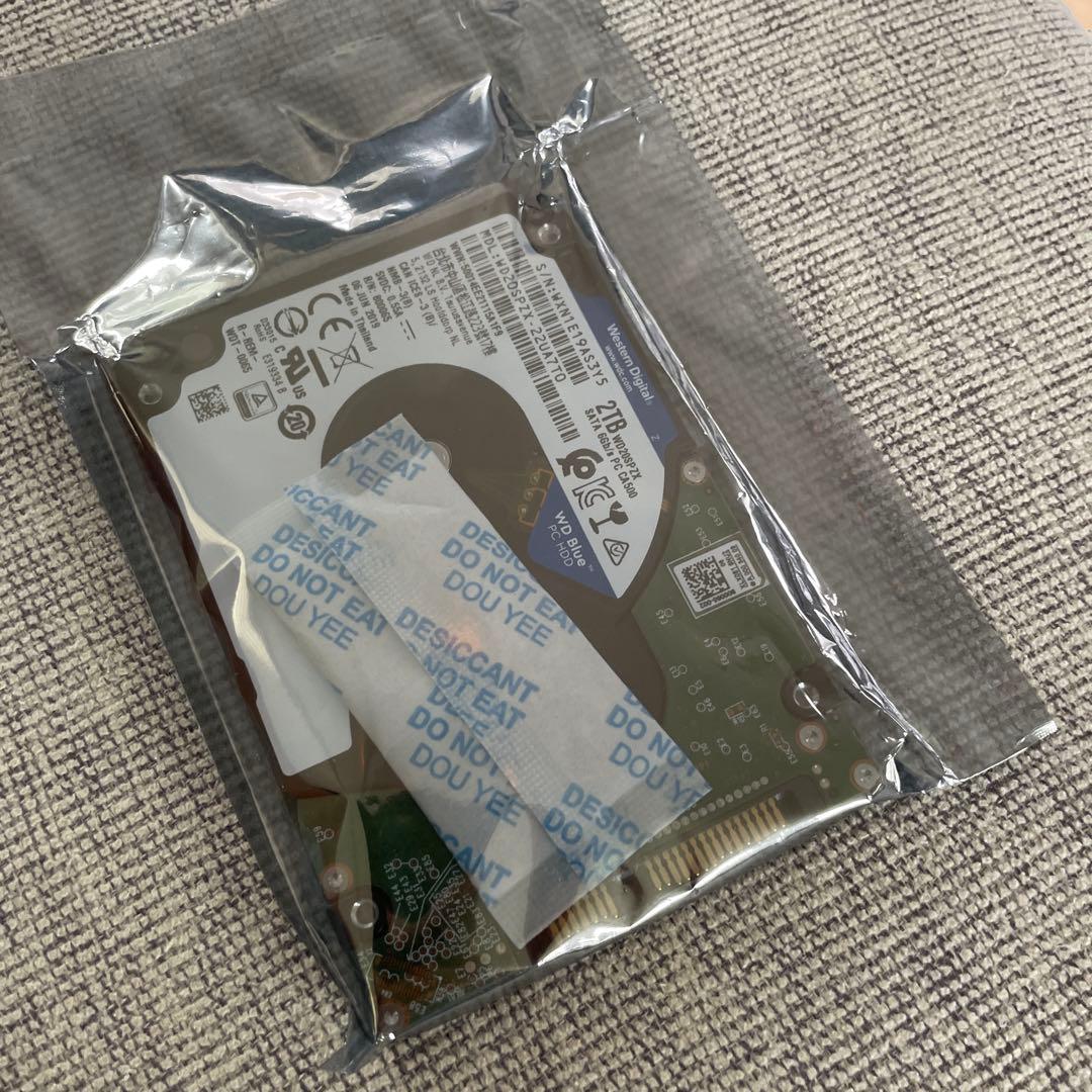 WesternDigital 2.5インチ 2TB HDD WD20SPZX