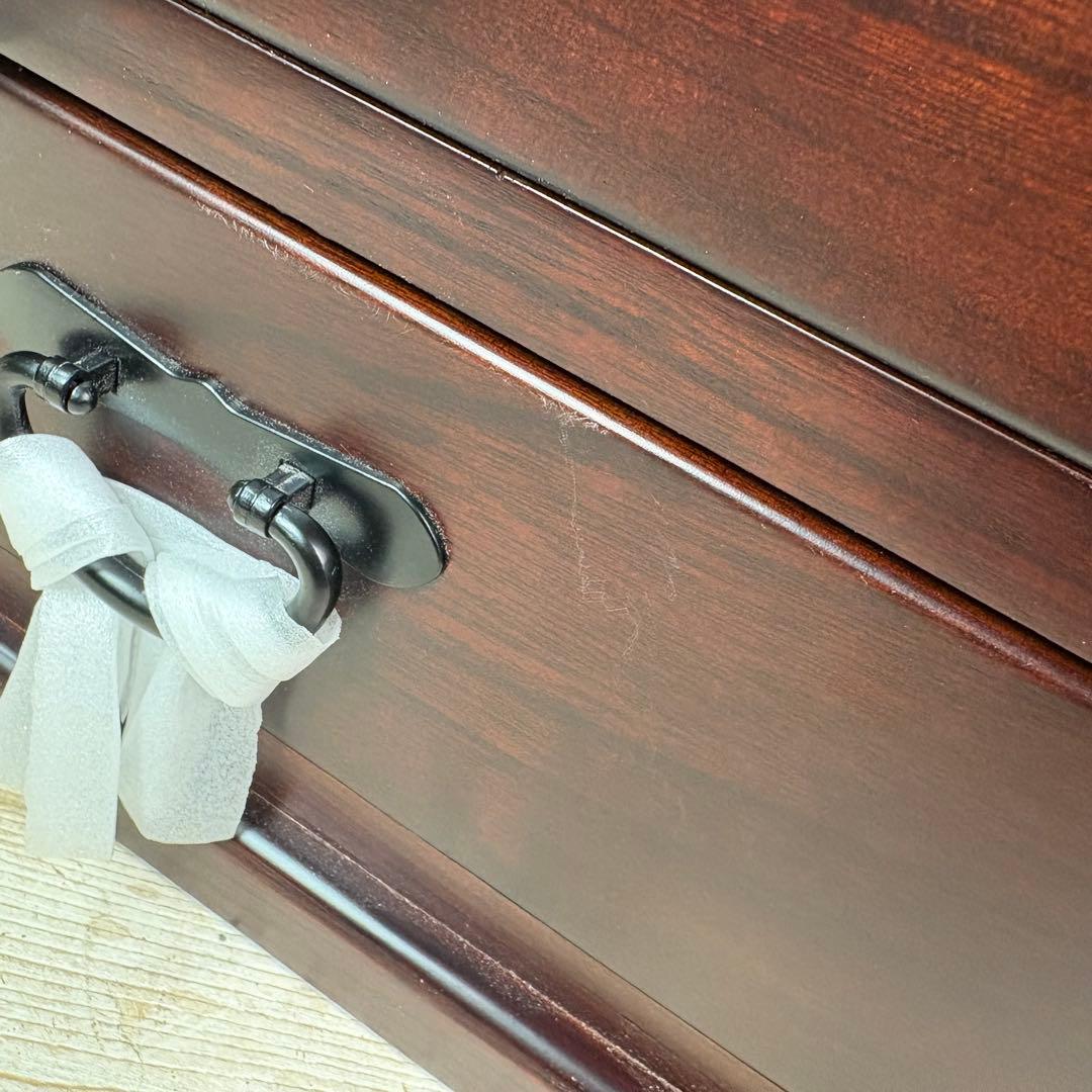 訳あり品！【129】民芸家具桐材多引き出しチェストタンスD48㎝×65㎝完成品