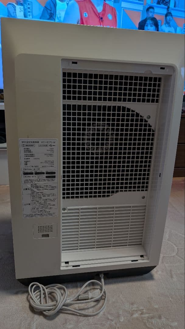29〜32畳　SHARP 除加湿空気清浄機　2019年式 KC-HD70-W