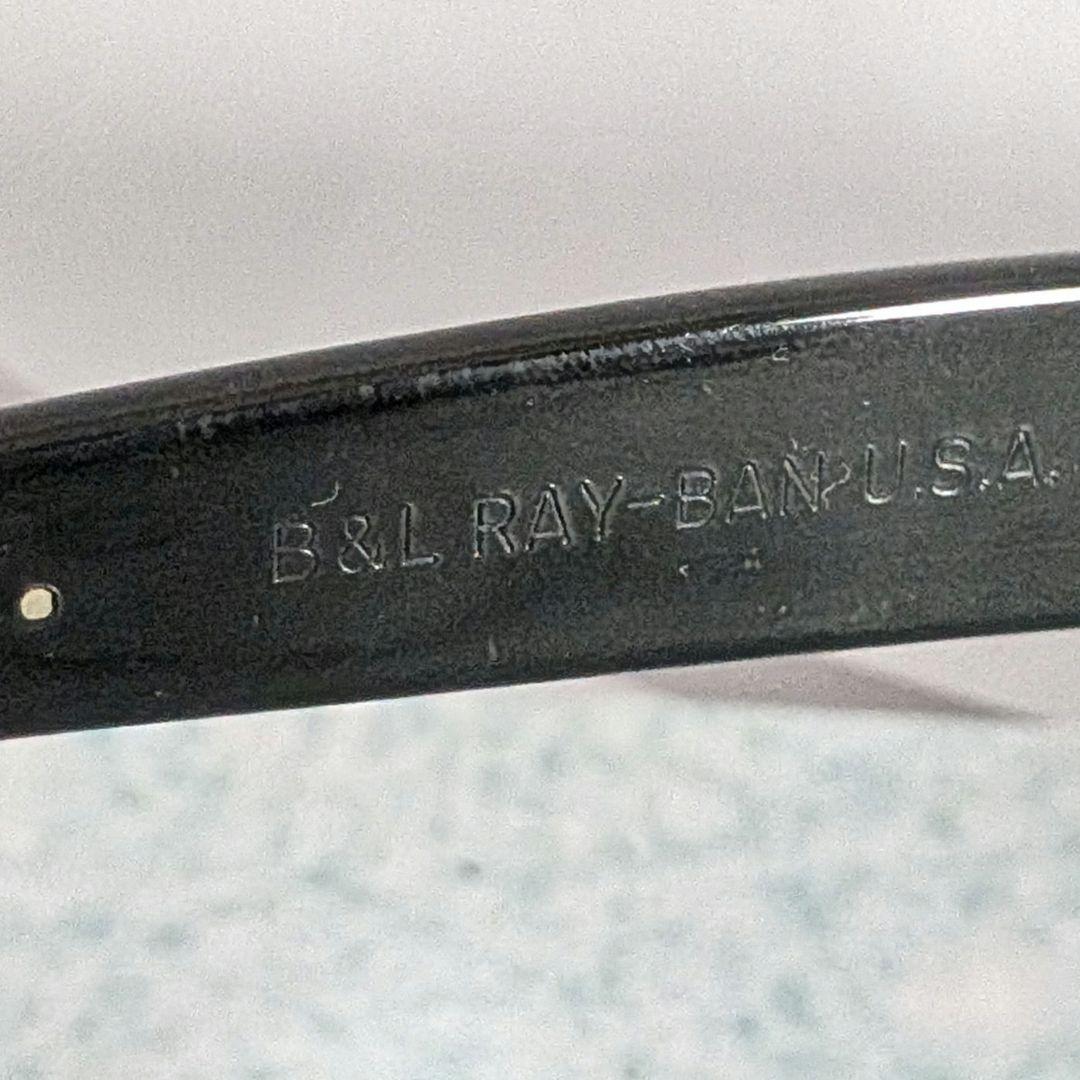 希少RayBanウェイファーラーII 54mm ブラック B&L刻印 ビンテージ