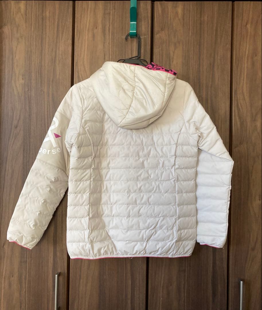 美品　and per se アンパスィ　レディース　フード付き中綿ジャケット