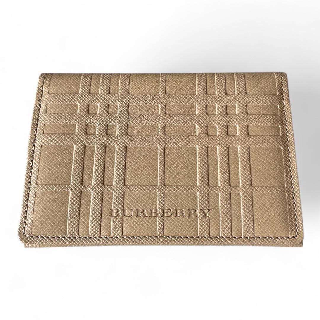 新品　BURBERRY バーバリー レザー カードケース パスケース 名刺入れ