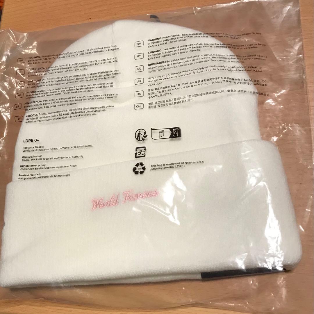 New Era Box Logo Beanie ホワイト シュプリーム ビーニー