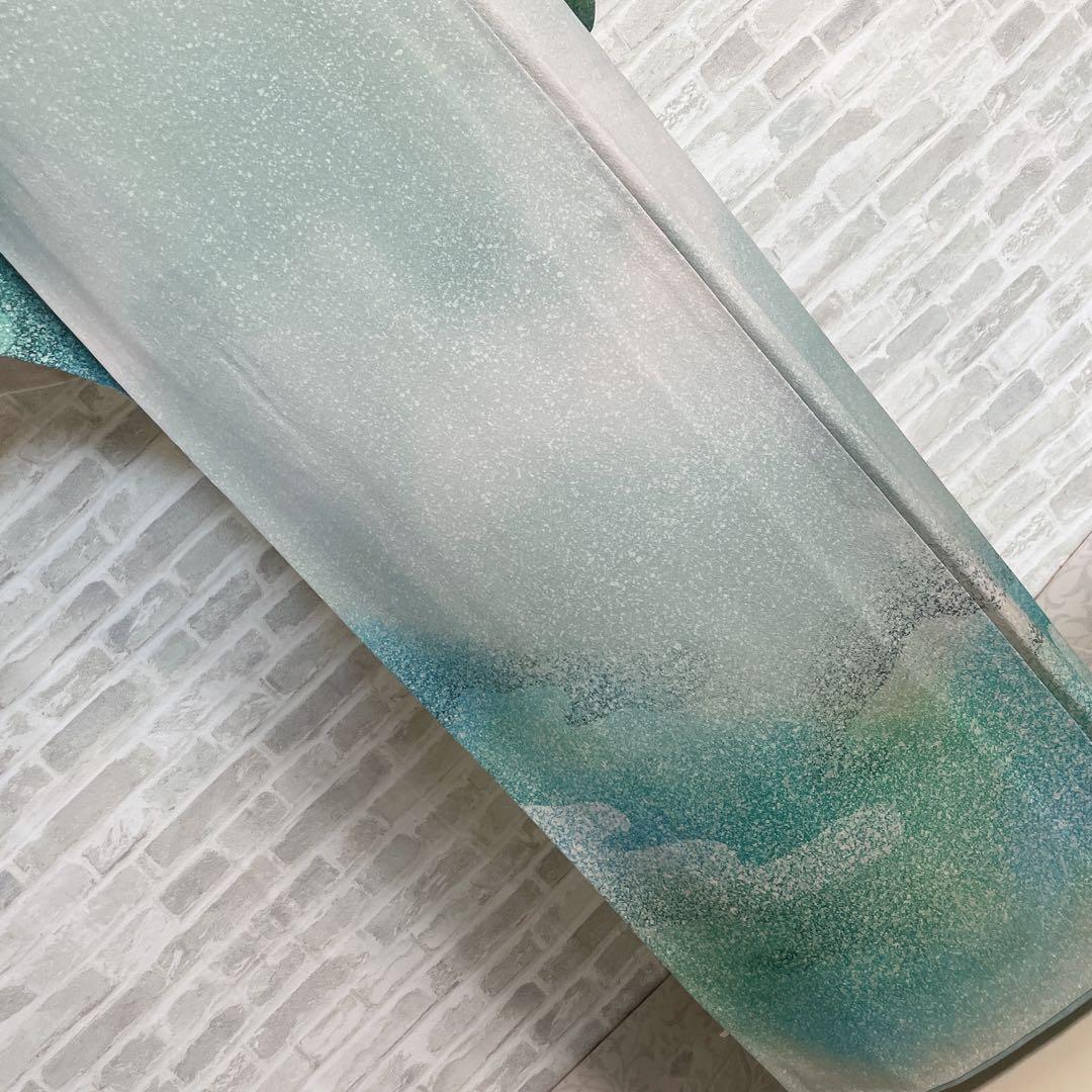 訪問着　フルセット　叩き染　爽やかなお色味　着物　L3