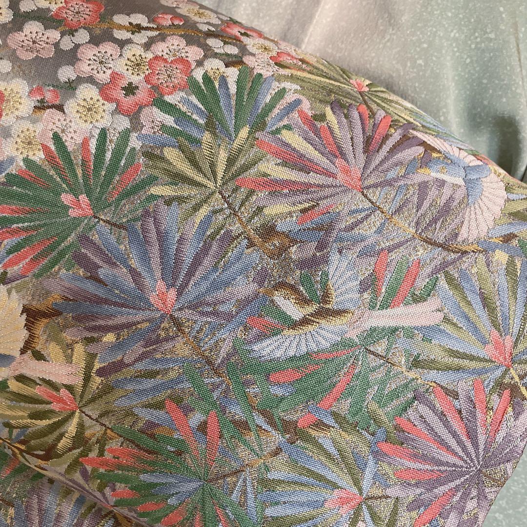 訪問着　フルセット　叩き染　爽やかなお色味　着物　L3