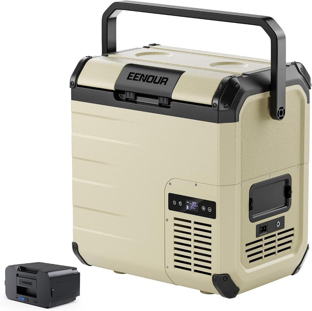 早い者勝ち❣️ 第人気❣️車載冷蔵庫 D18 18L バッテリー1個付き