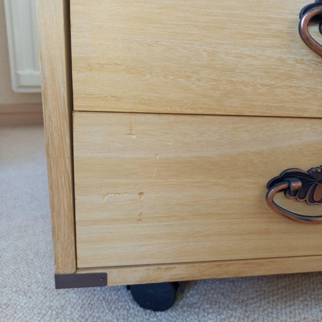 桐ダンス　キャスター付き