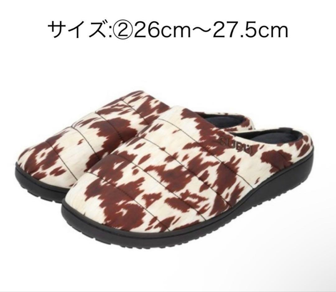 靴 SUBU F-LINE COW BROWN 2 26-27.5