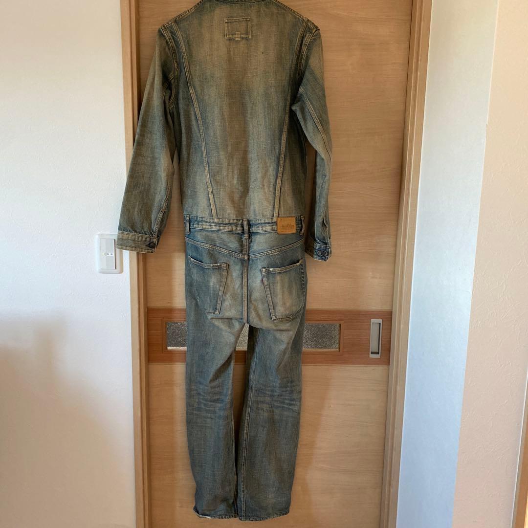アディクトクローズ　デニムオールインワン　つなぎ　used加工　超希少