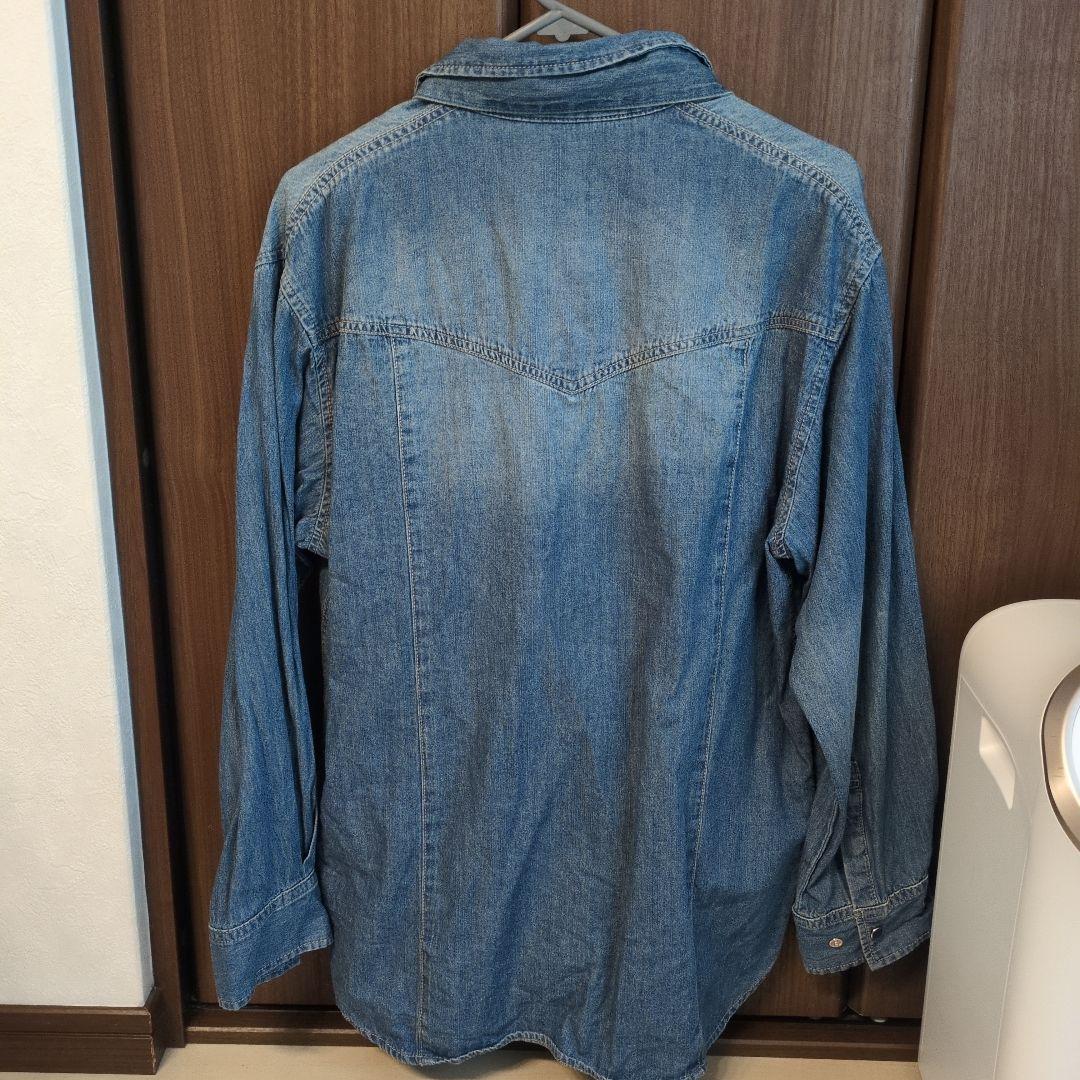 Q.anos デニムボウタイシャツ