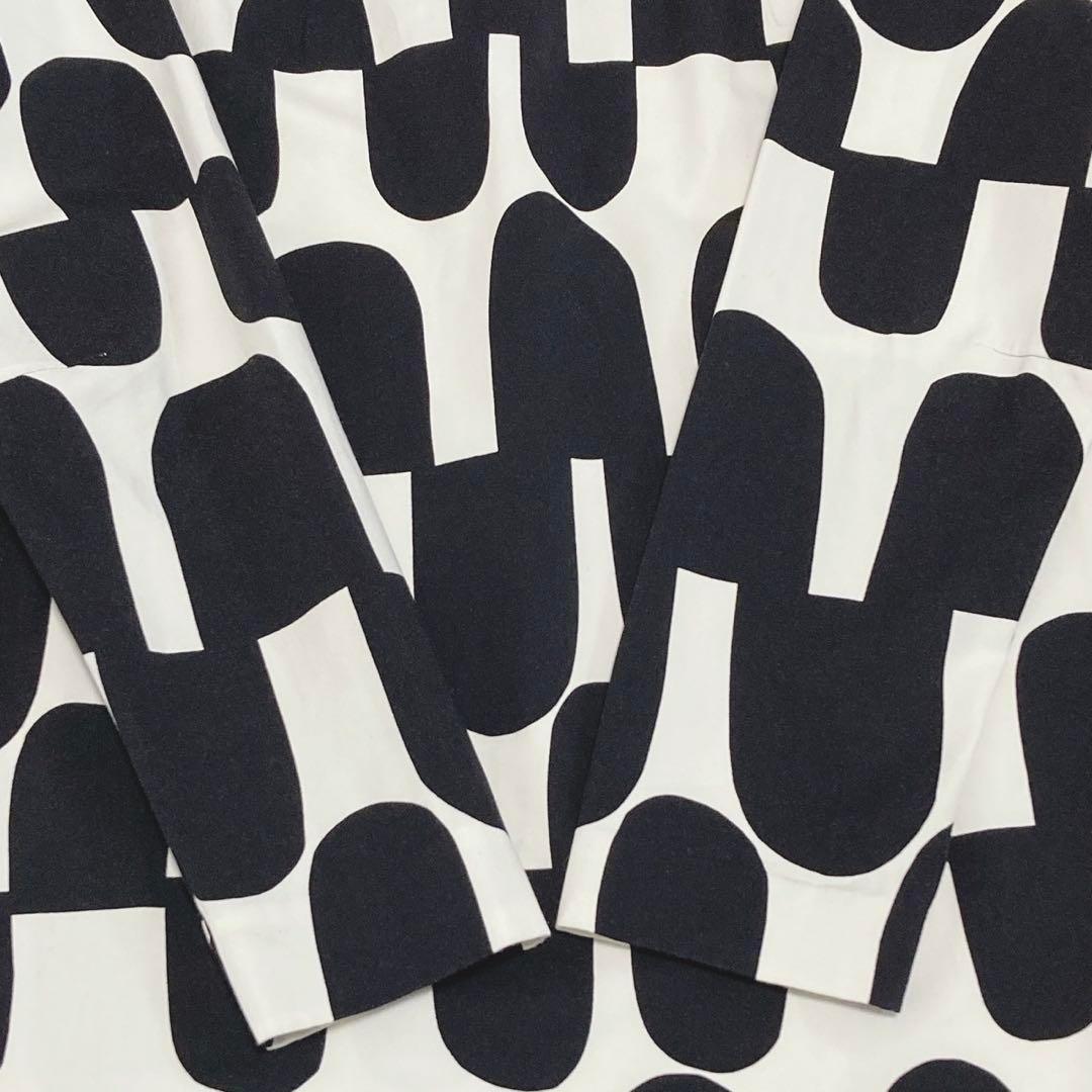 marimekko 定価3.5万 ワンピース BIAK RATSU 36 リボン