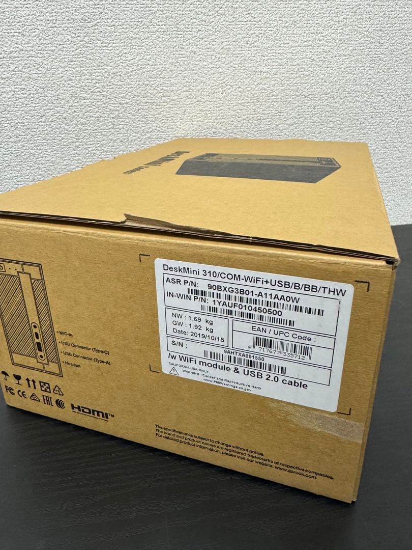 ミニPC ASRock DeskMini 310 i5 9th | 8GB | 256GB