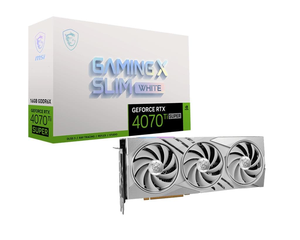 【MSI】4070TiSUPER 16G GAMING X SLIM WHITE