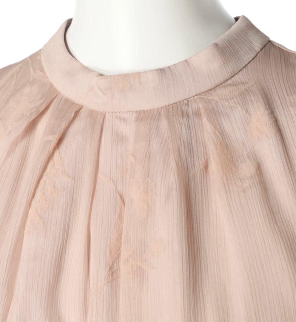 JUSGLITTY フロッキープリントワンピース