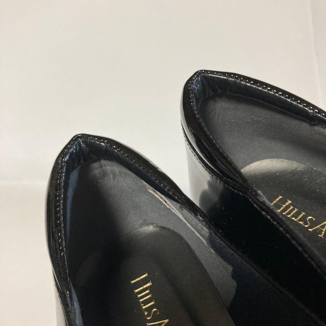 ヒルズアベニュー✳︎エナメルウエッジソールパンプス✳︎軽量✳︎サイズ22.5cm✳︎新品