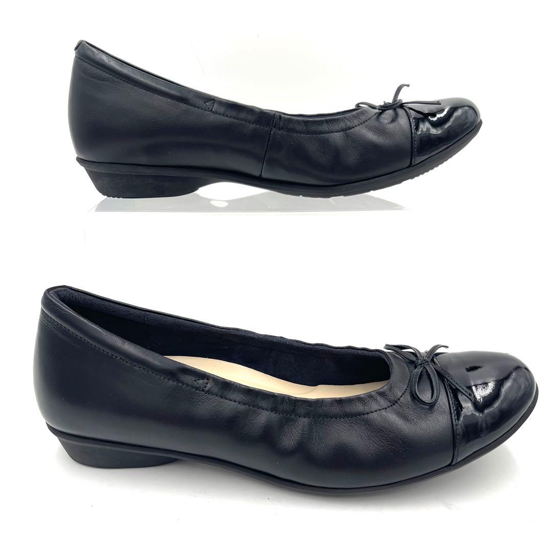 7LS11_ 絵美様　アシックスウォーキング ペダラ ローヒールパンプス レザー