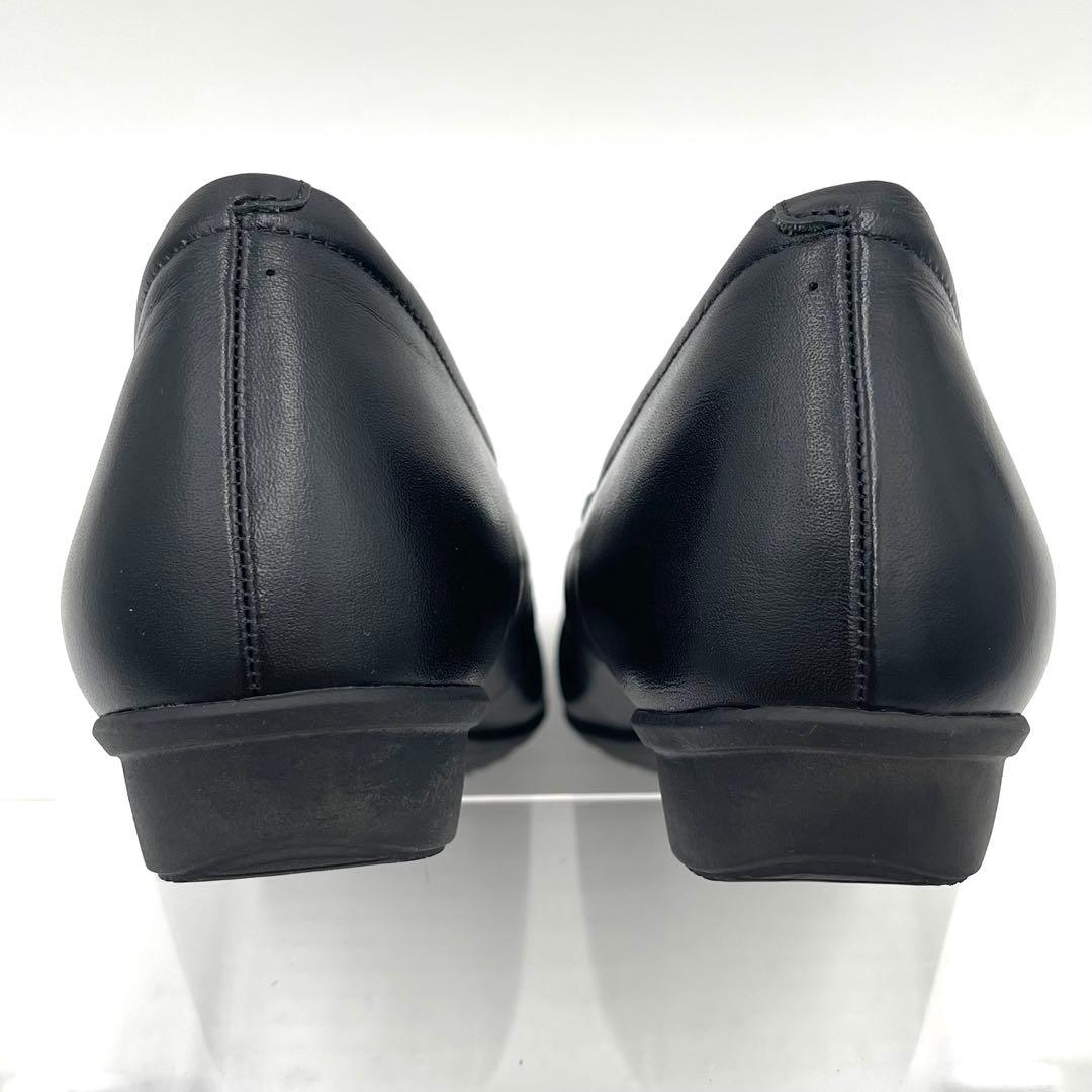 7LS11_ 絵美様　アシックスウォーキング ペダラ ローヒールパンプス レザー