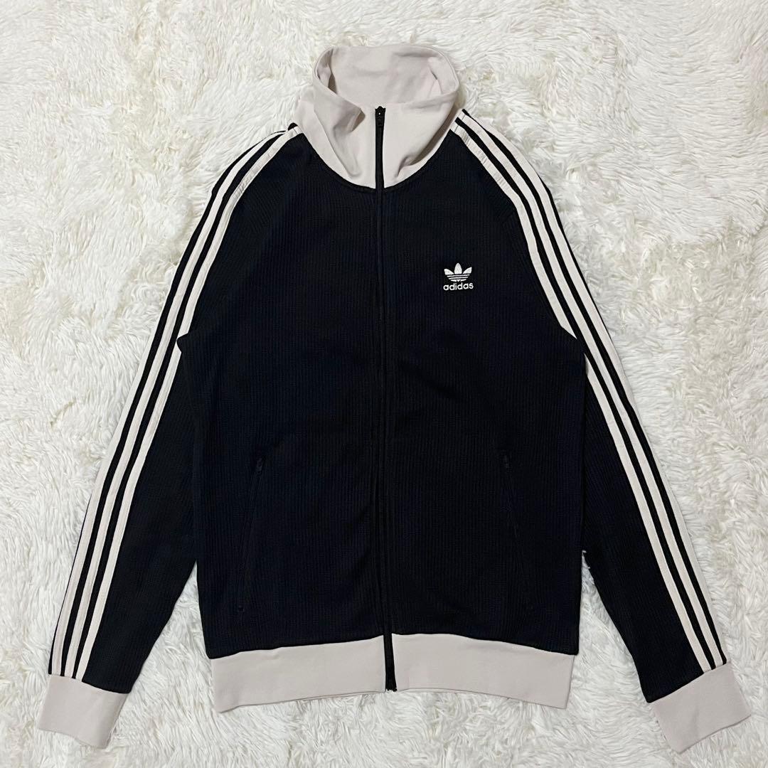 タグ付 韓国限定アディダス ワッフル ベッケンバウアー トラックトップ L 黒