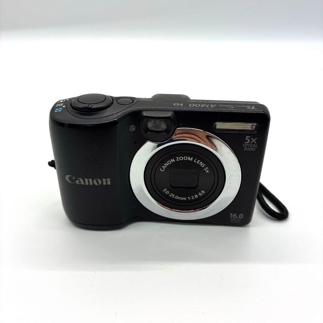 ✨美品✨Canon PowerShot A1400 ブラック 単3電池 ブラック