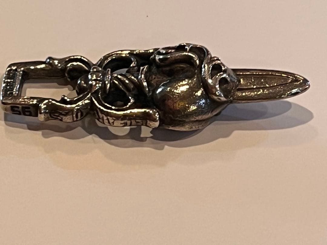 クロムハーツ　ダガー＆ハート　ペンダントトップ　ユーズド