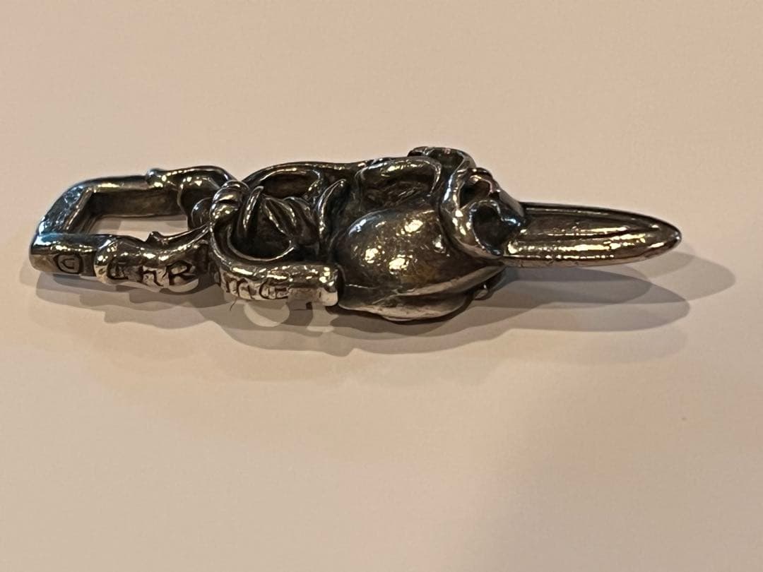 クロムハーツ　ダガー＆ハート　ペンダントトップ　ユーズド