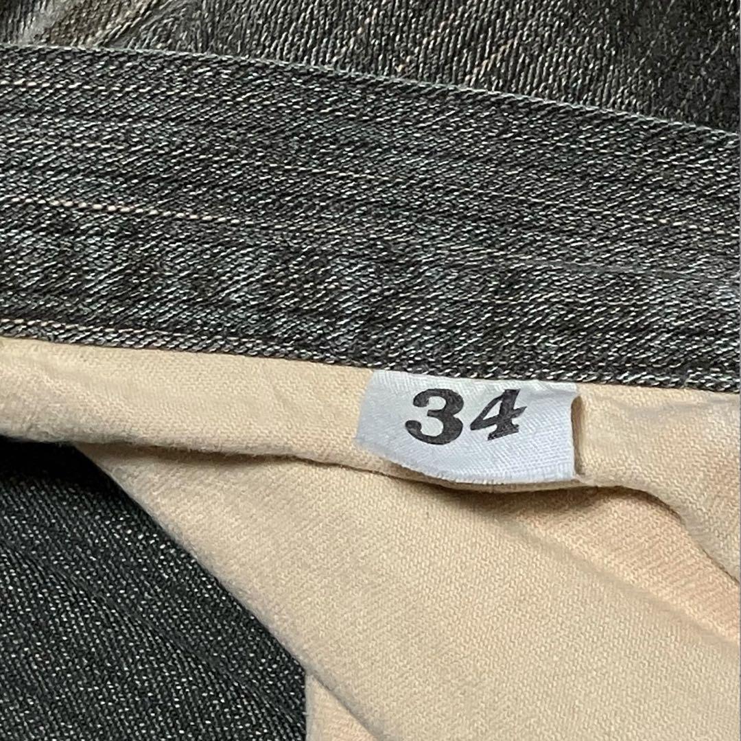 WAREHOUSE ウエアハウス ヘリンボーン ワークパンツ W34シンチバック