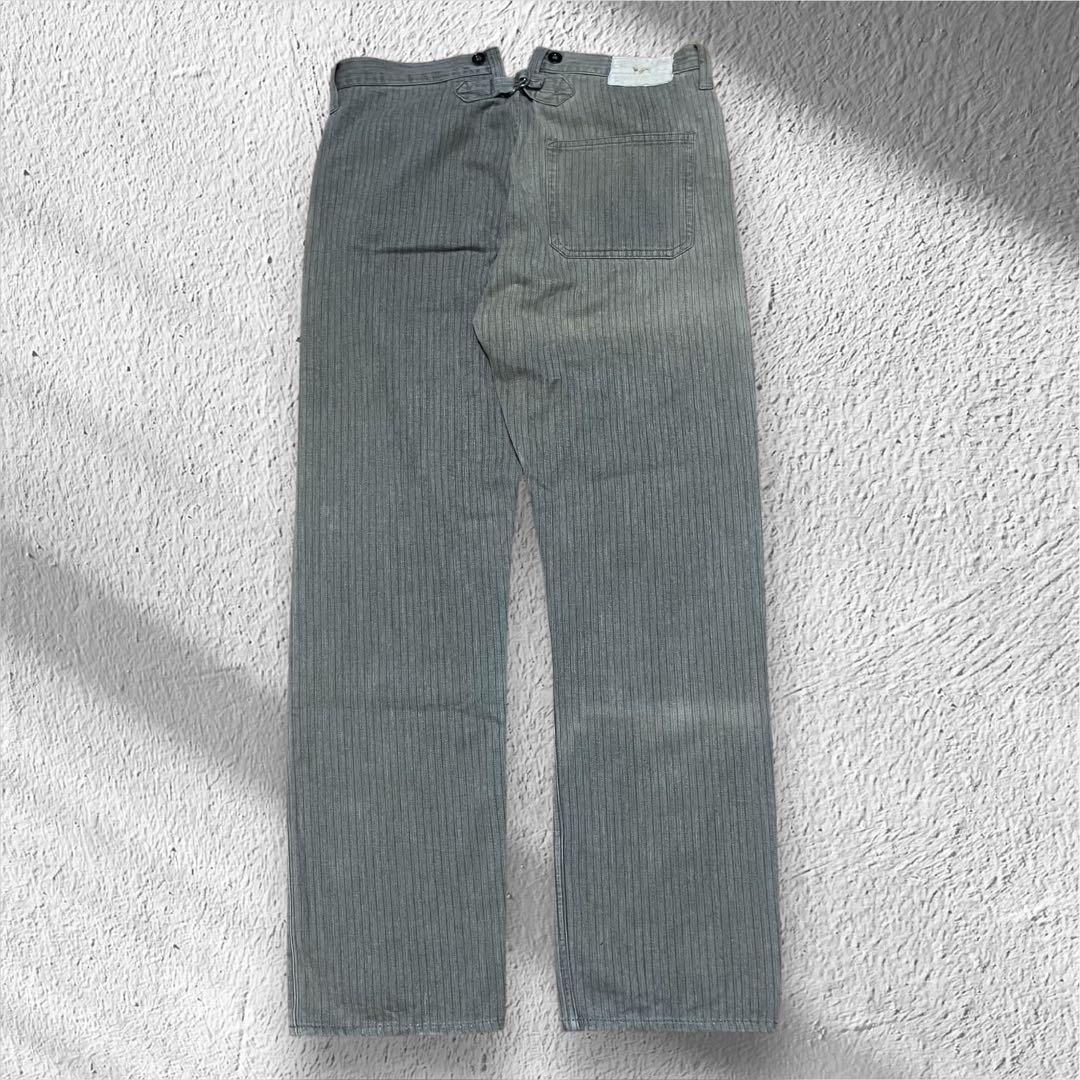 WAREHOUSE ウエアハウス ヘリンボーン ワークパンツ W34シンチバック