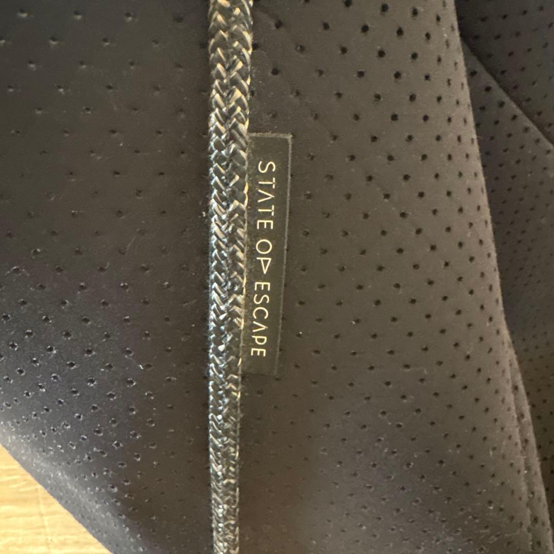 メッシュデザイン トートバッグ 黒 STATE OF ESCAPE