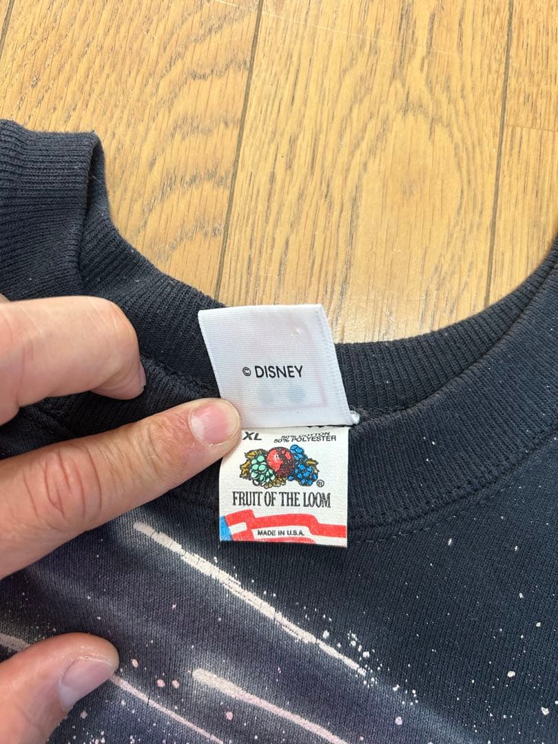 ディズニー　Disney　ファンタジア　ミッキー　古着　スウェット