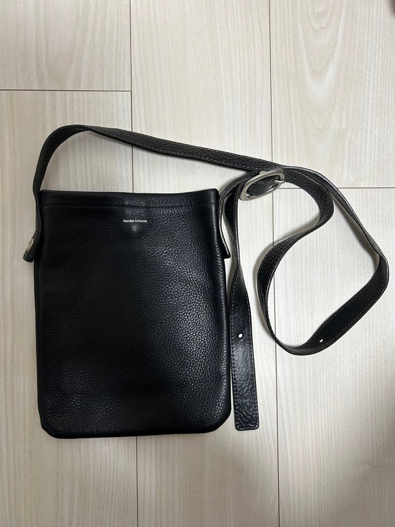 Hender scheme one side belt bag small 黒