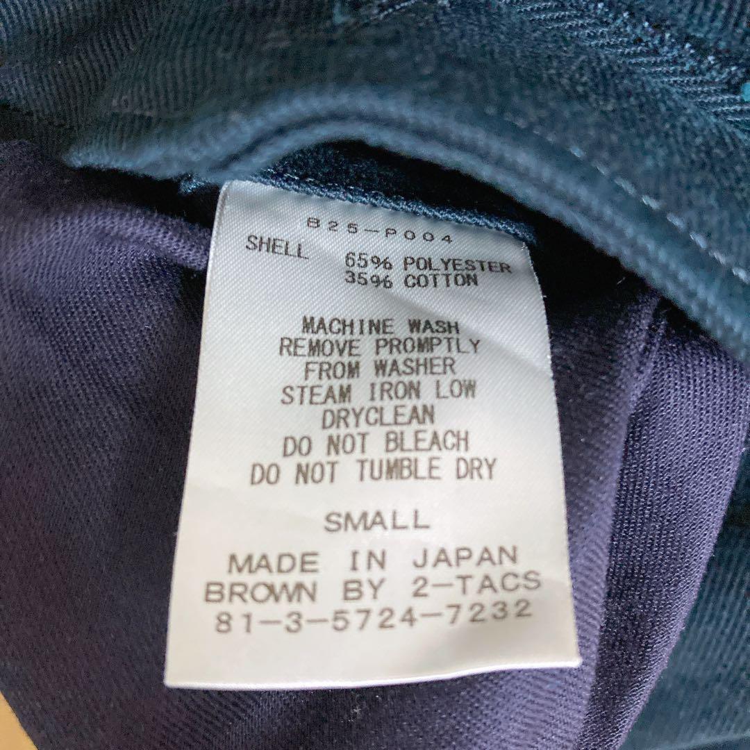 BROWN by 2-tacs テーパードスラックス　ネイビー　B25-P004