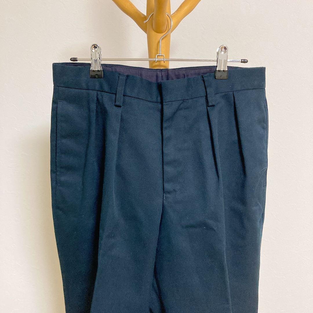 BROWN by 2-tacs テーパードスラックス　ネイビー　B25-P004