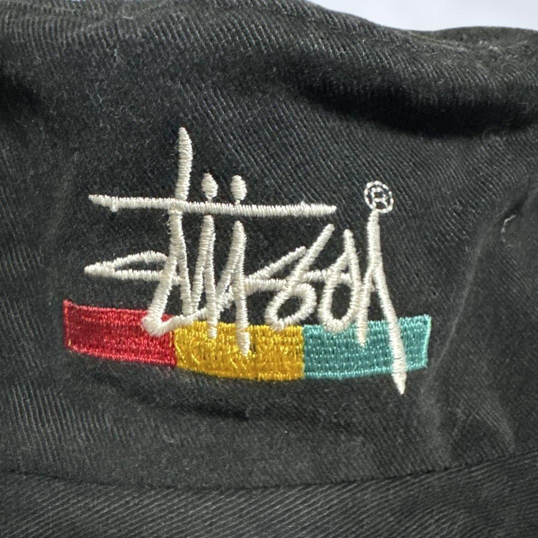 90s STUSSY ステューシー バケットハット ブラック