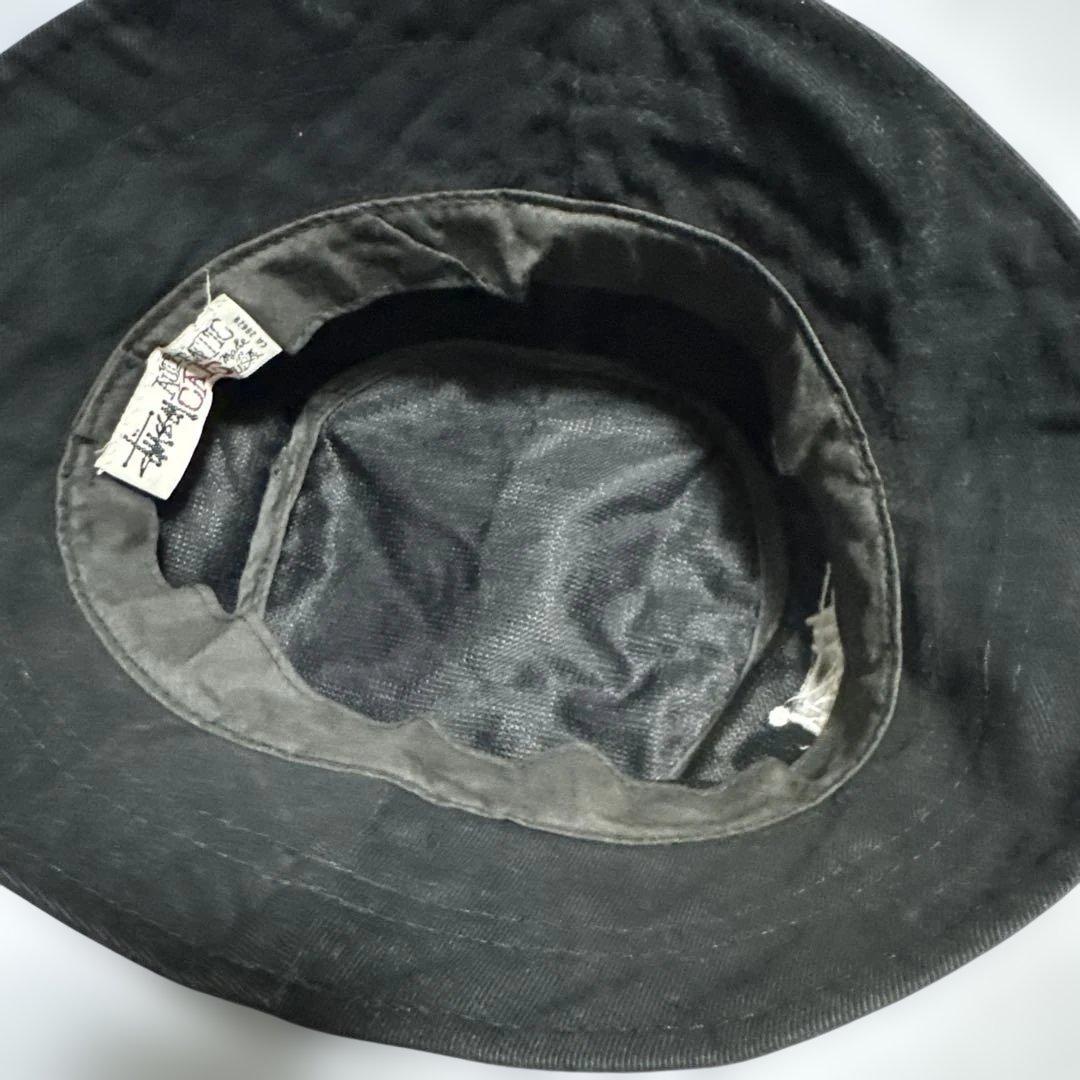 90s STUSSY ステューシー バケットハット ブラック