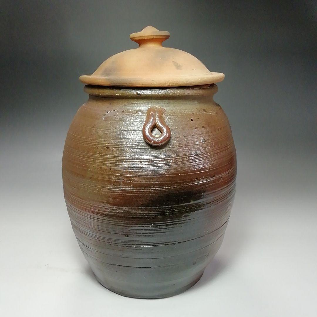 Ｓ６８２　水指　『五智窯　木村隆作』　共箱　茶道具