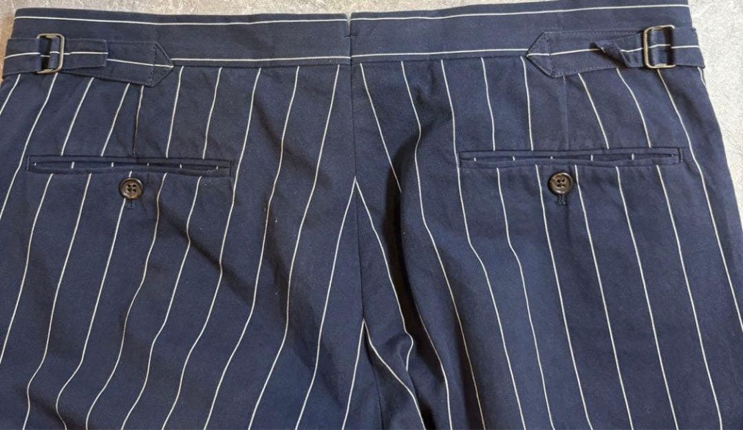 Ralph Lauren 2タック ピンストライプスラックス　ヴィンテージ